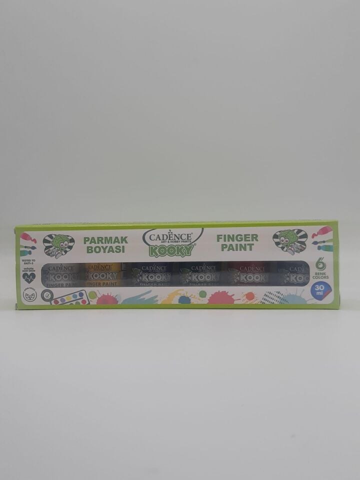 CADENCE KOOKY PARMAK BOYA 6'LI SET 30ML