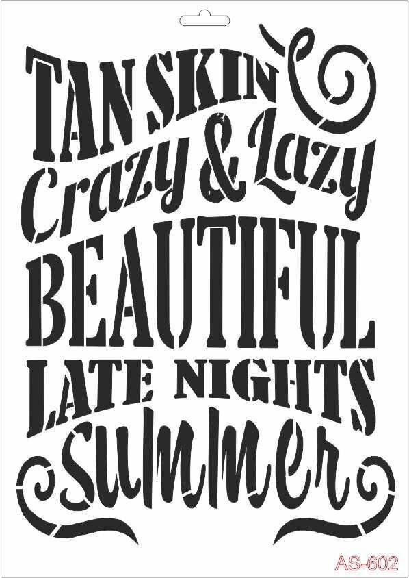 A4 SERİSİ STENCIL AS602 21X29