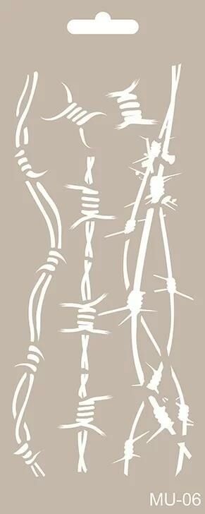 MIX MEDİA STENCIL MU SERİSİ MU06 10X25