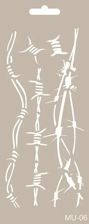 MIX MEDİA STENCIL MU SERİSİ MU06 10X25