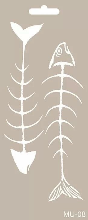 MIX MEDİA STENCIL MU SERİSİ MU08 10X25