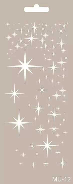 MIX MEDİA STENCIL MU SERİSİ MU12 10X25