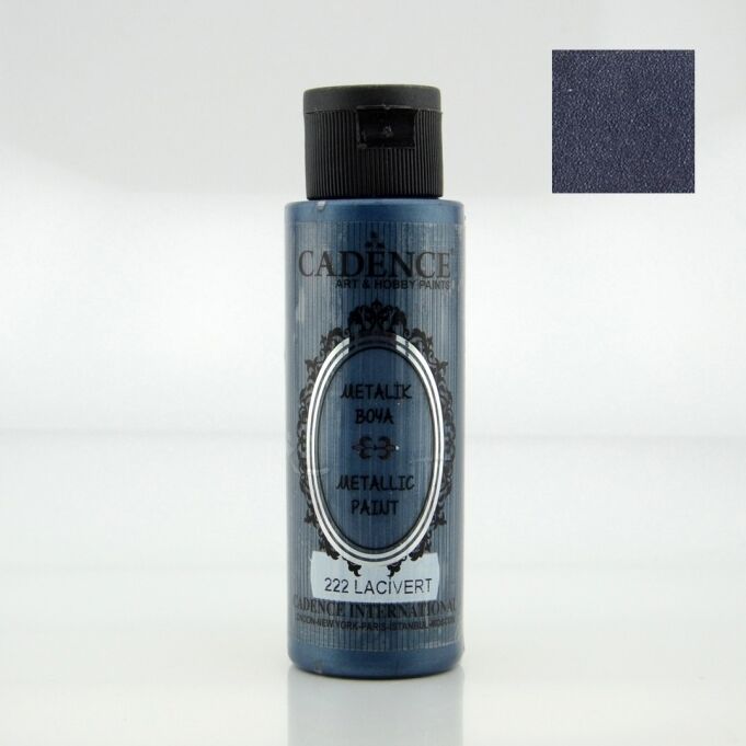 METALİK SEDEFLİ BOYA 222 LACİVERT 70ML