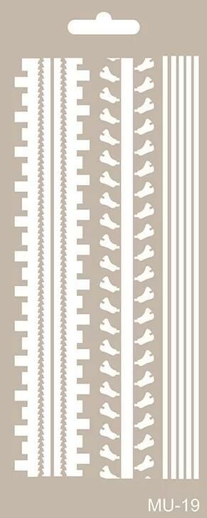 MIX MEDİA STENCIL MU SERİSİ MU19 10X25