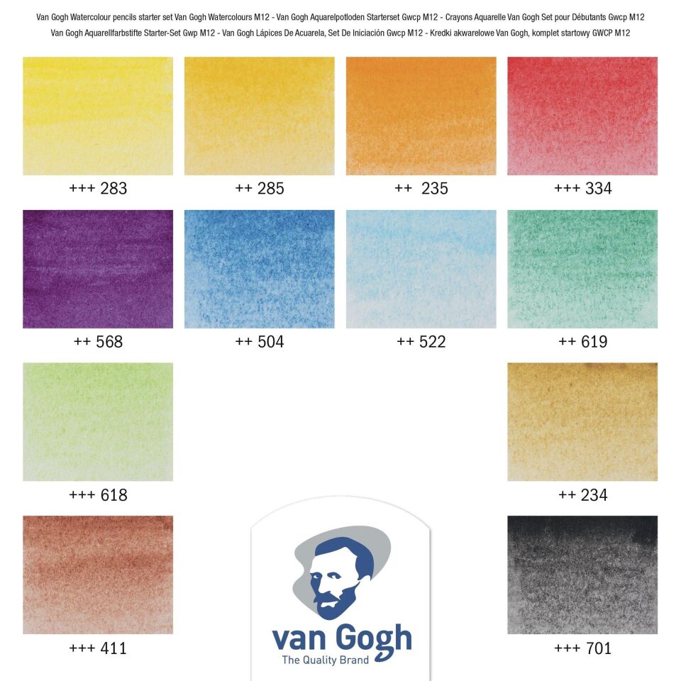 VAN GOGH WATERCOLOUR PENCIL 12`Lİ SET