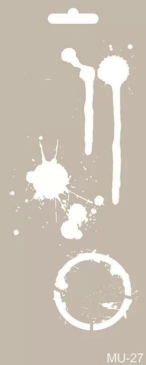 MIX MEDİA STENCIL MU SERİSİ MU27 10X25