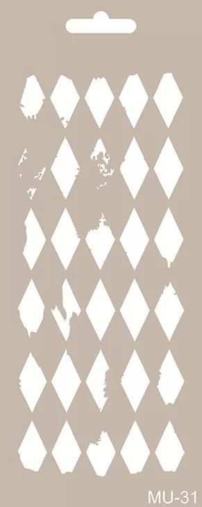 MIX MEDİA STENCIL MU SERİSİ MU31 10X25