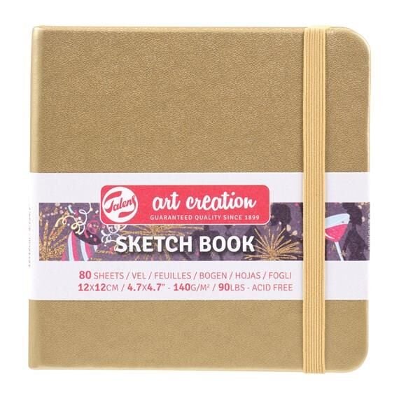 ART CREATION ESKİZ DEFTERİ 140 GR 12 X 12 CM ALTIN