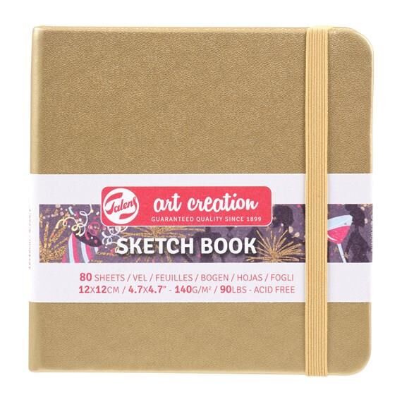 ART CREATION ESKİZ DEFTERİ 140 GR 12 X 12 CM ALTIN