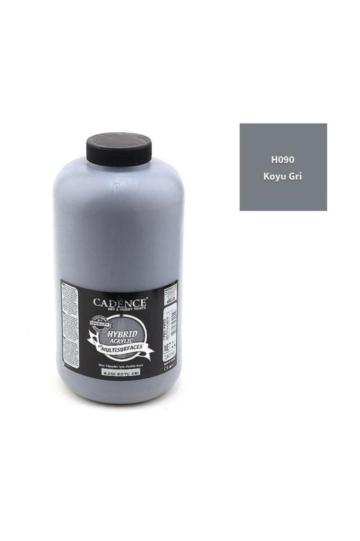 HYBRID AKR. MULTISURFACES H-090 KOYU GRİ 2000ML