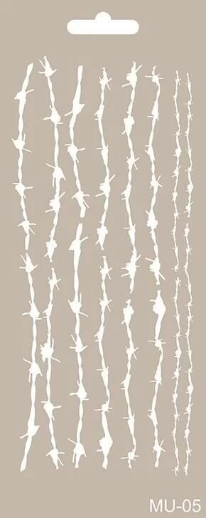 MIX MEDİA STENCIL MU SERİSİ MU05 10X25