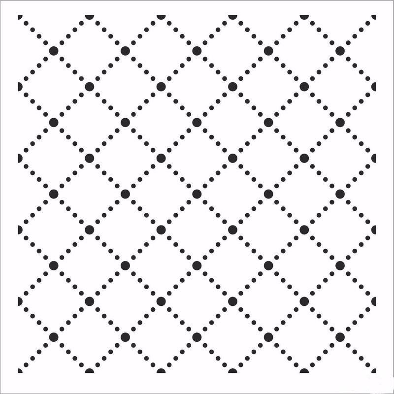 HD158 Home Dekor Stencil 45x45