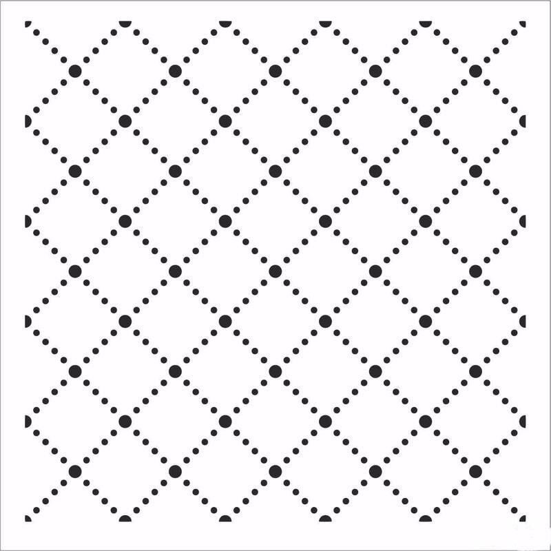 HD158 Home Dekor Stencil 45x45