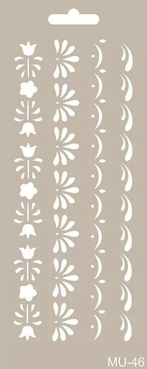 MIX MEDİA STENCIL MU SERİSİ MU46 10X25