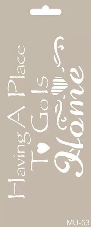 MIX MEDİA STENCIL MU SERİSİ MU53 10X25