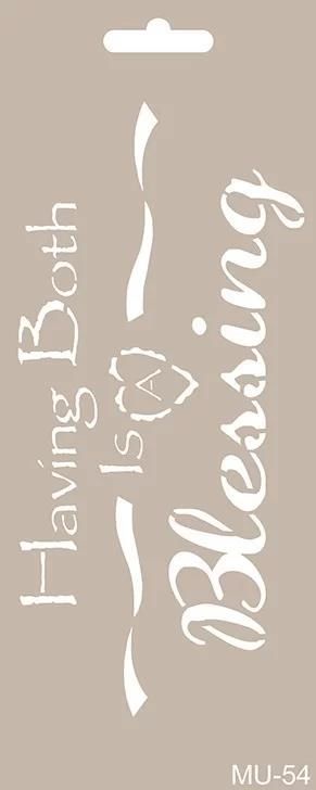 MIX MEDİA STENCIL MU SERİSİ MU54 10X25