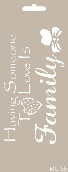 MIX MEDİA STENCIL MU SERİSİ MU55 10X25