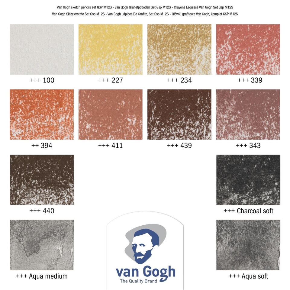 VAN GOGH SKETCH 12`Lİ SET (RENKLİ ESKİZ)