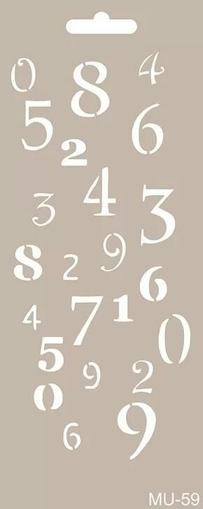 MIX MEDİA STENCIL MU SERİSİ MU59 10X25