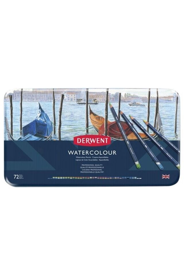 DERWENT WATERCOLOUR 72'Lİ METAL KUTU