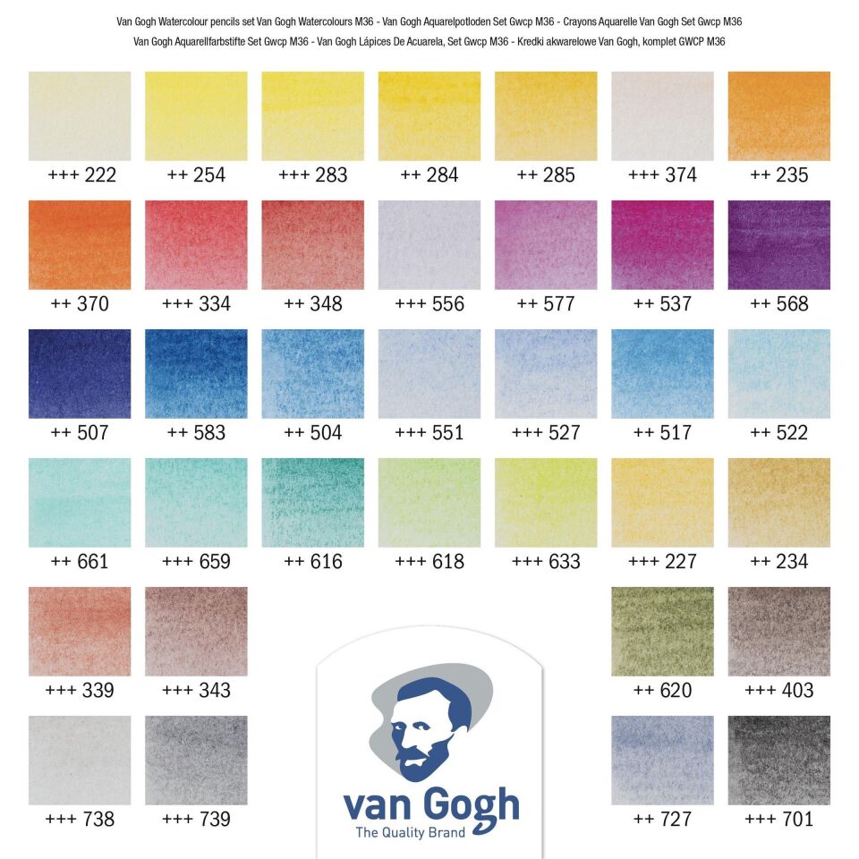 VAN GOGH WATERCOLOUR PENCIL 36´LI SET