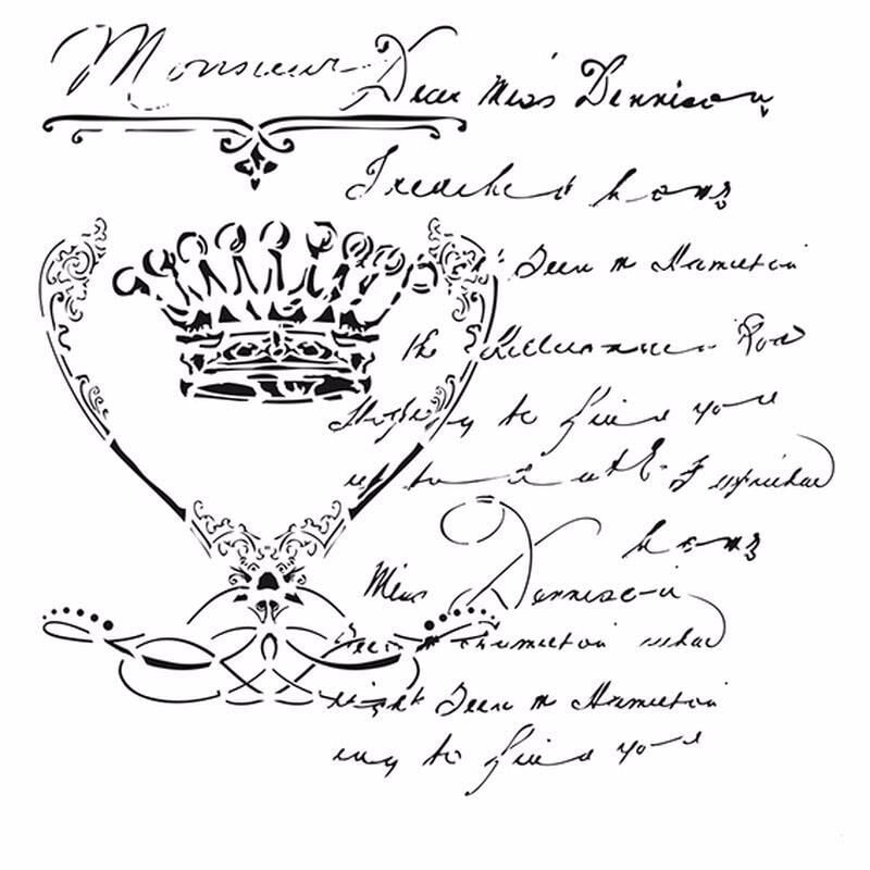 HD001 Home Dekor Stencil 45x45