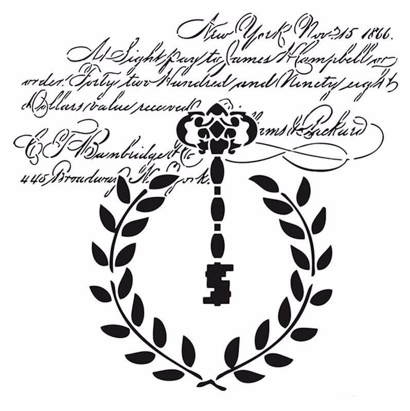 HD003 Home Dekor Stencil 45x45