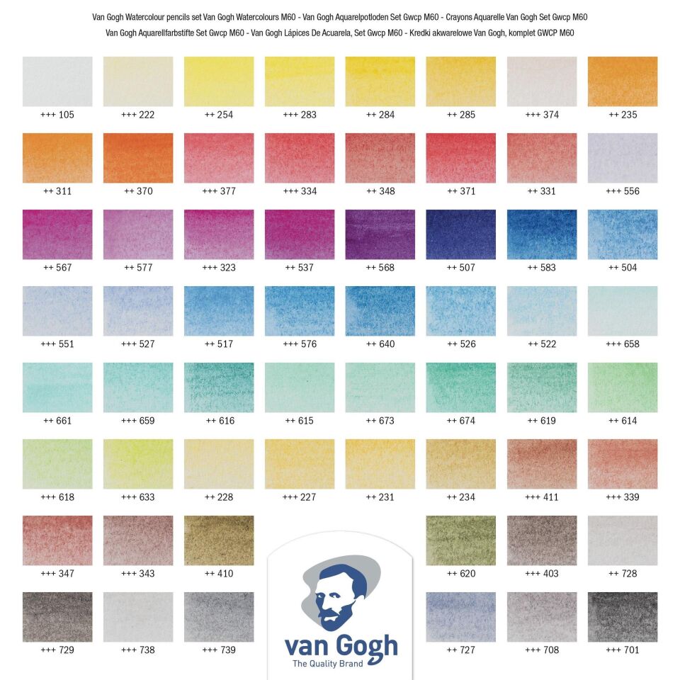 VAN GOGH WATERCOLOUR PENCIL 60`LI SET