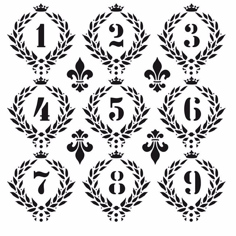 HD012 Home Dekor Stencil 45x45