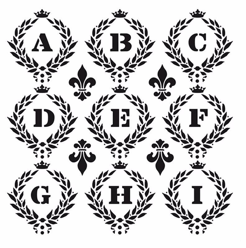 HD014 Home Dekor Stencil 45x45