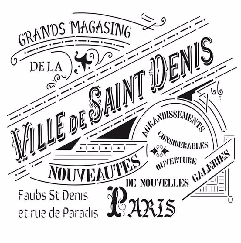 HOME DECOR STENCIL HD-18 45X45