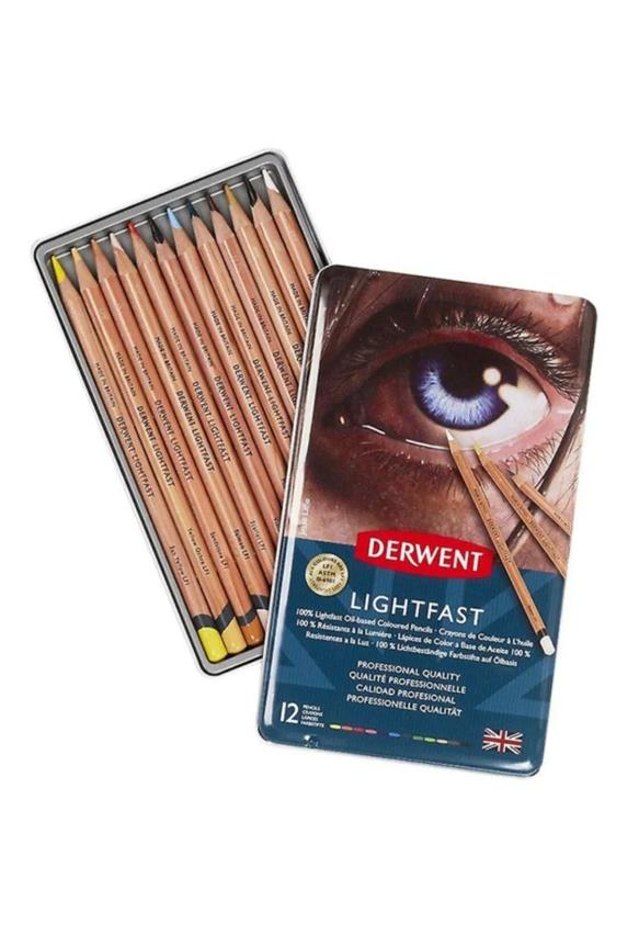 DERWENT LIGHTFAST 12'Lİ METAL KUTU