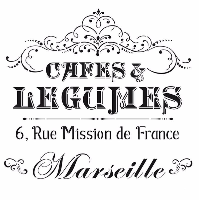 HOME DECOR STENCIL HD-25 45X45