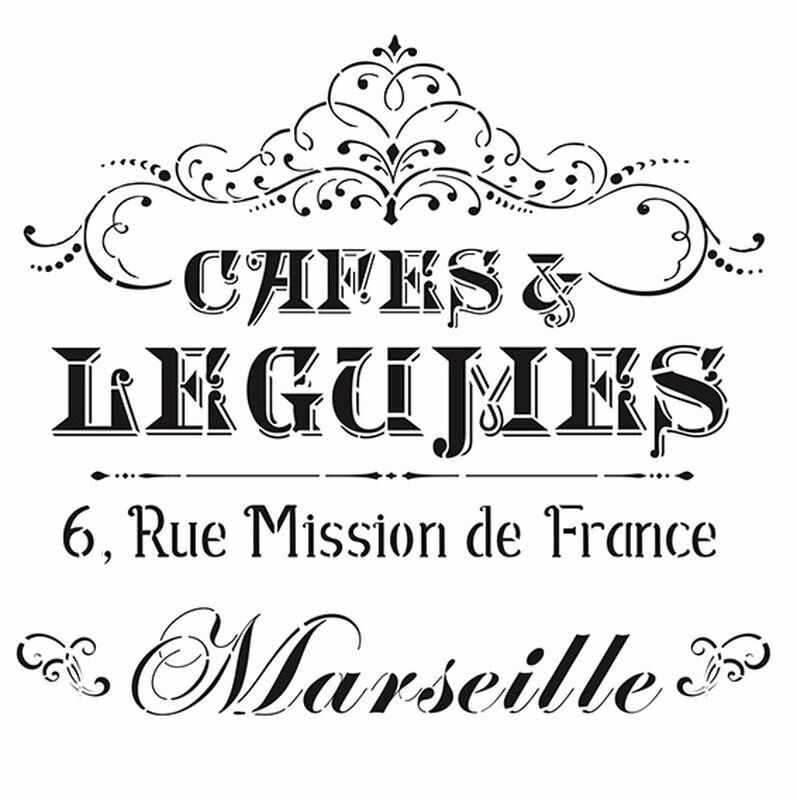 HOME DECOR STENCIL HD-25 45X45