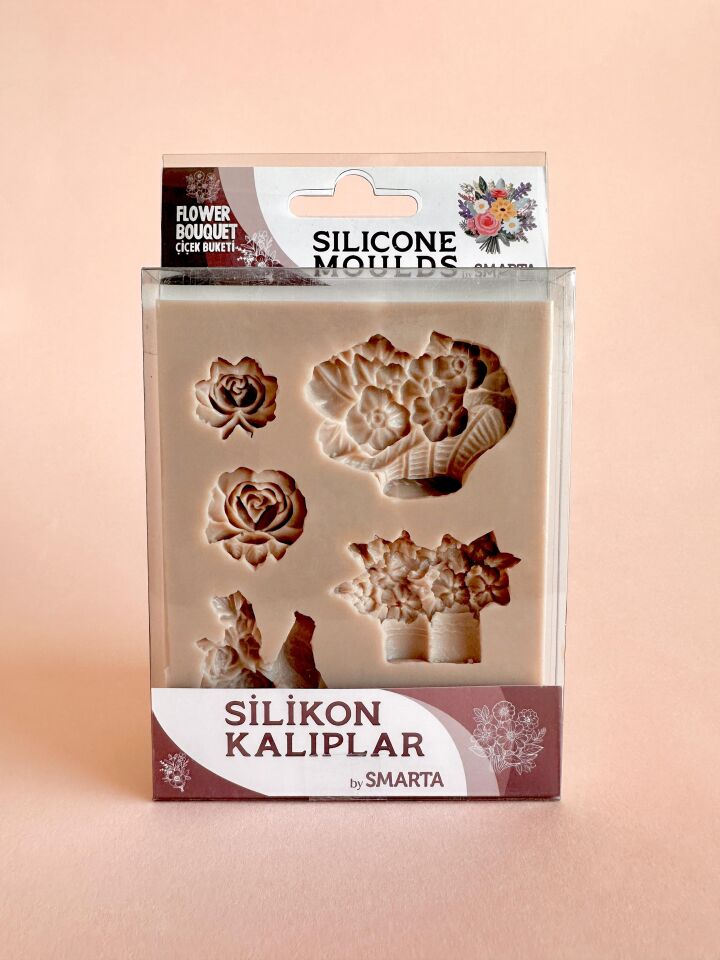 Smarta Silikon Kalıp-Çiçek Buketi Seti