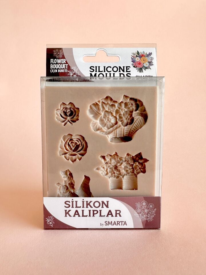 Smarta Silikon Kalıp-Çiçek Buketi Seti