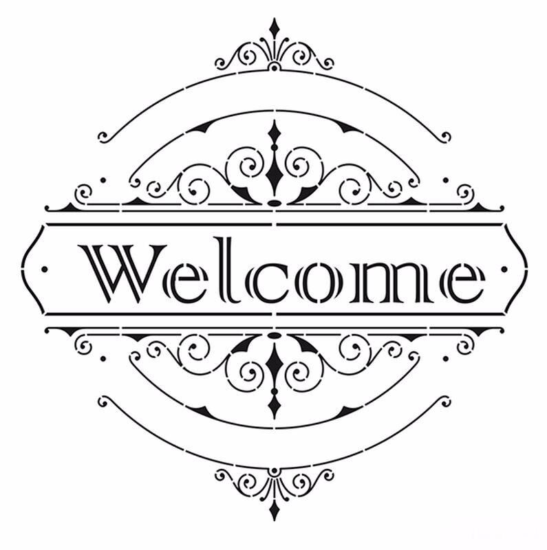 HOME DECOR STENCIL HD-43 45X45