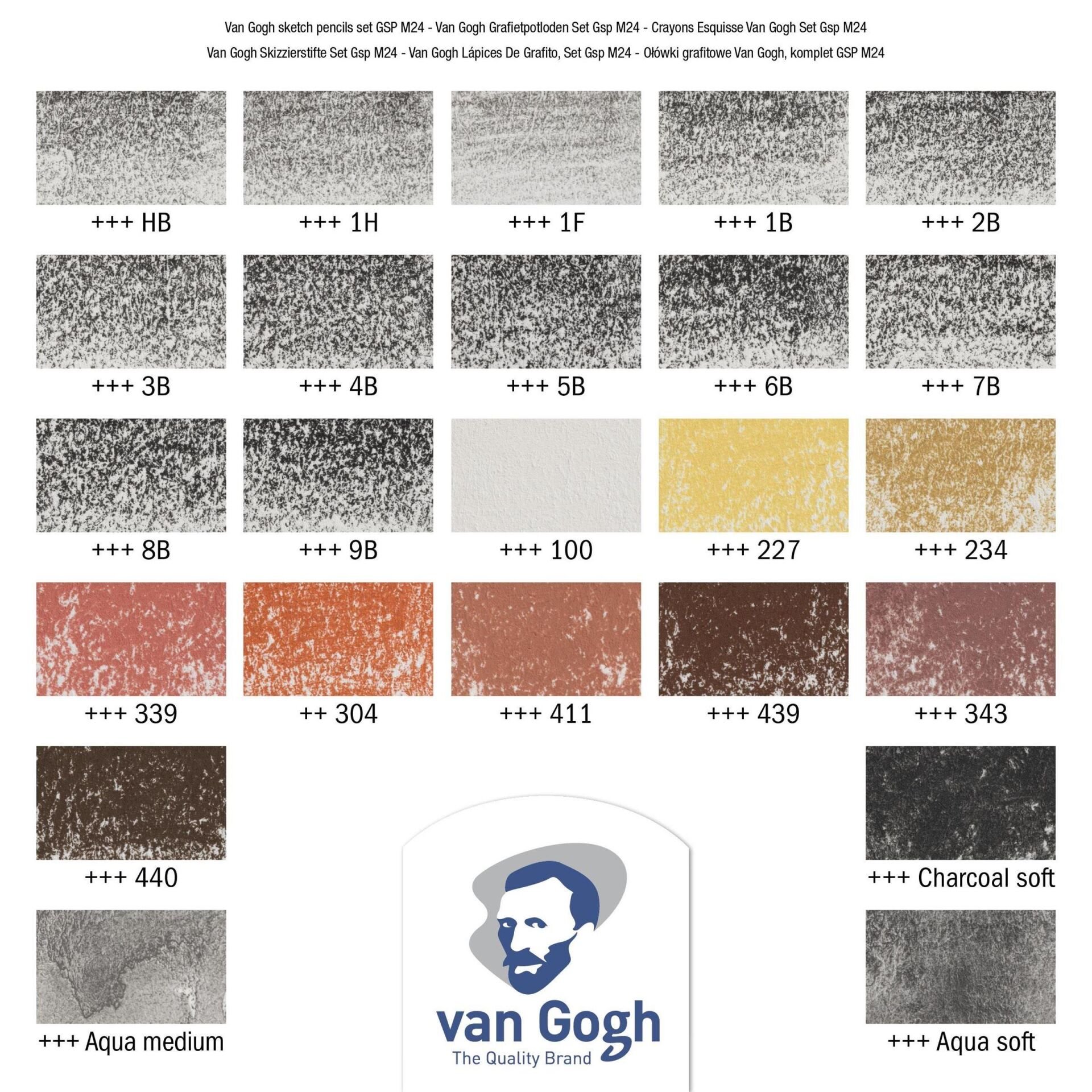 VAN GOGH SKETCH 24'LÜ SET (DERECELİ & ESKİZ)