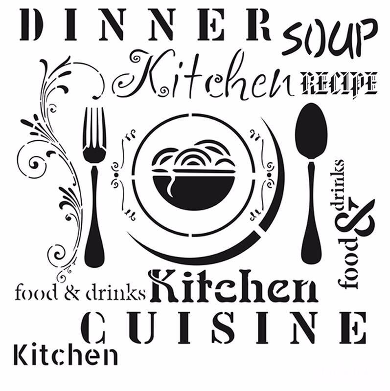 HOME DECOR STENCIL HD-48 45X45