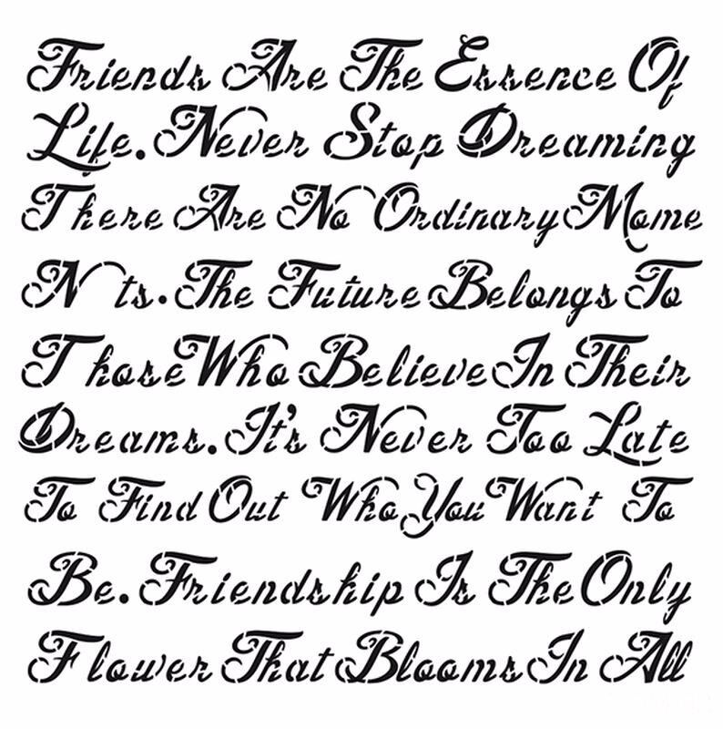 HOME DECOR STENCIL HD-52 45X45