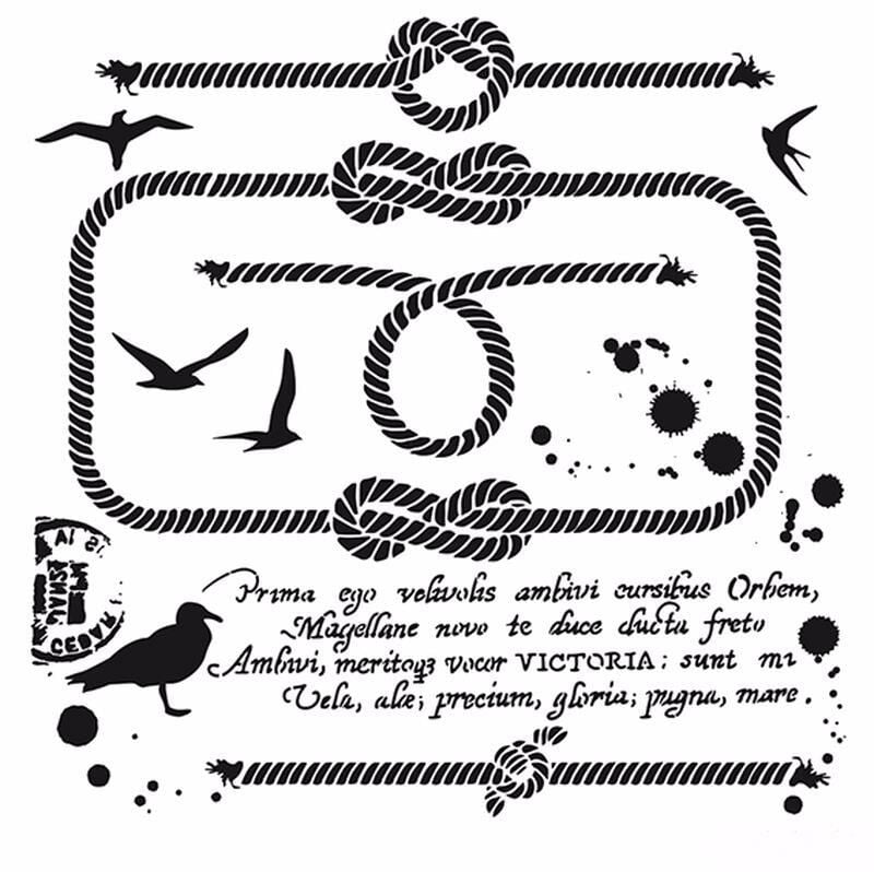 HOME DECOR STENCIL HD-62 45X45