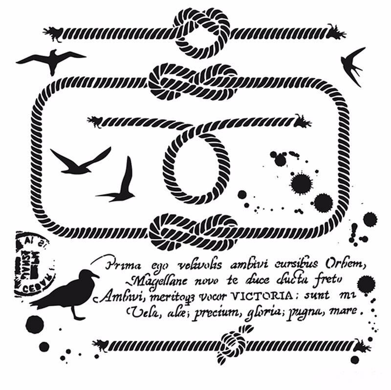 HOME DECOR STENCIL HD-62 45X45