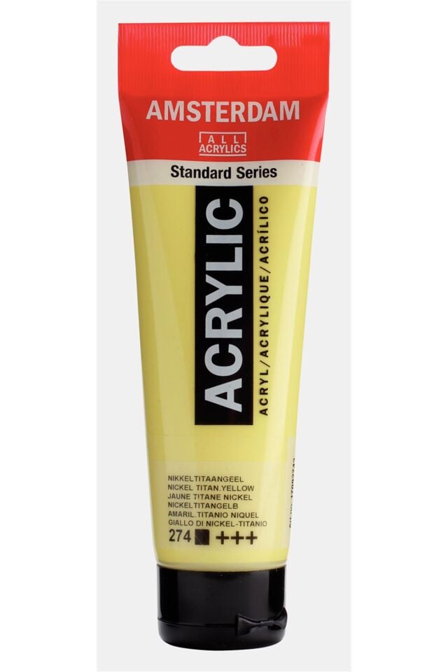 AMSTERDAM STANDART AKRİLİK 120 ML. NICKEL TIT. YLW