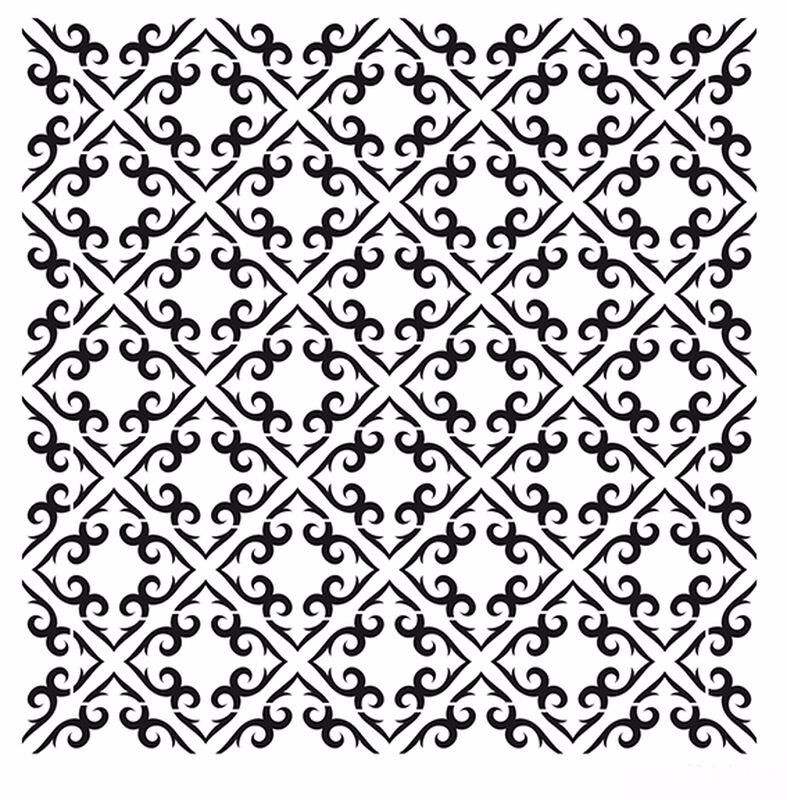 HD091 Home Dekor Stencil 45x45