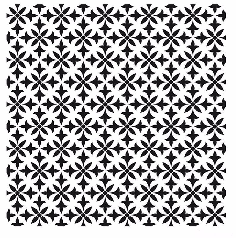 HD093 Home Dekor Stencil 45x45