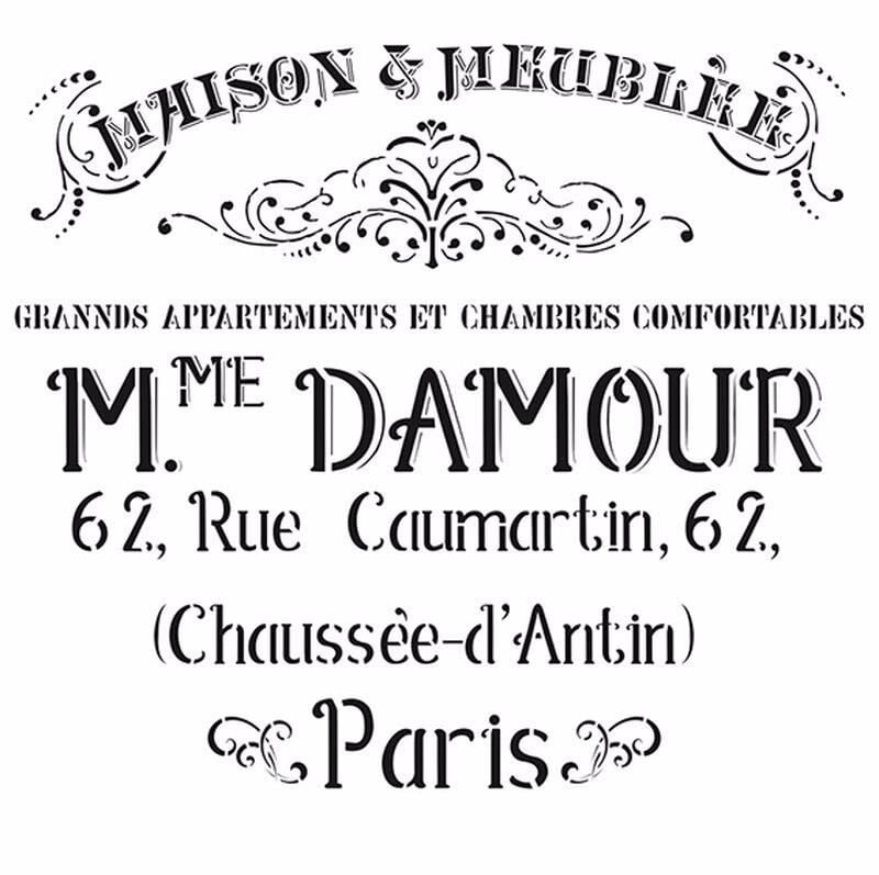 HDM28 Home Dekor Midi Stencil (25X25)