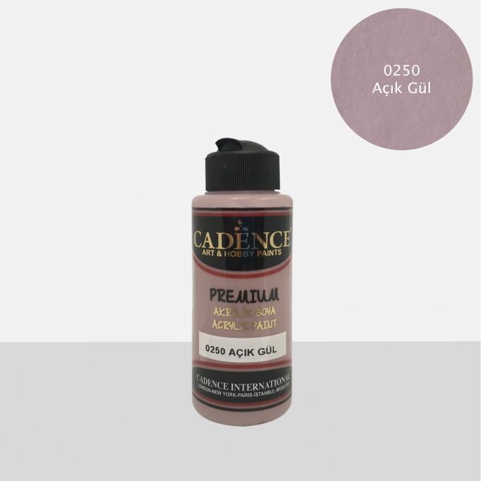 PREMIUM AKRİLİK BOYA 0250 AÇIK GÜL 120ML