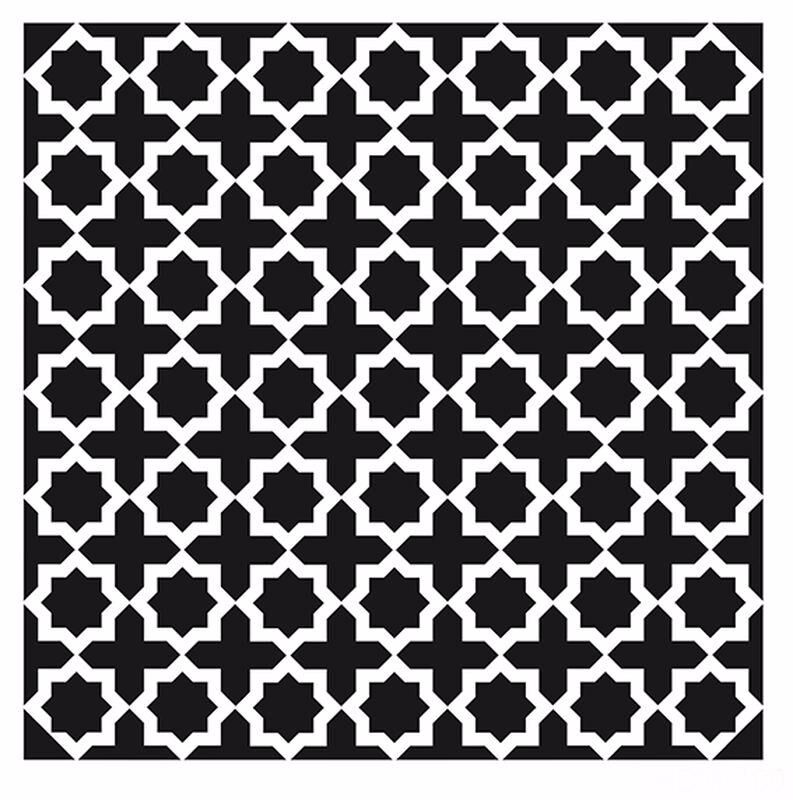 HD100 Home Dekor Stencil 45x45