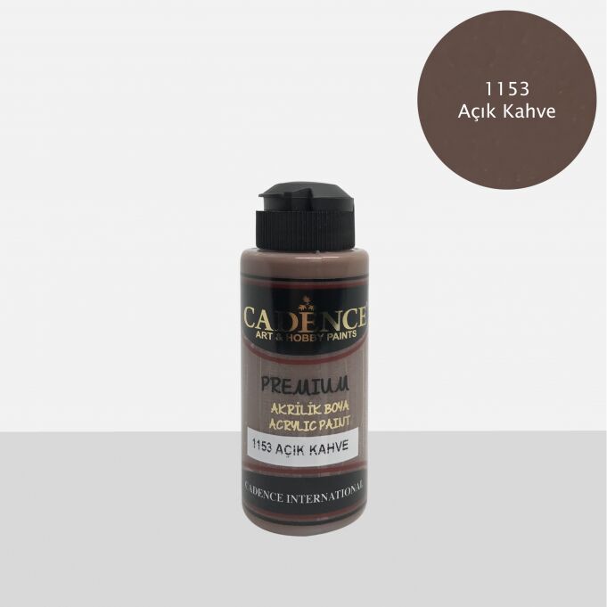 PREMIUM AKRİLİK BOYA 1153 AÇIK KAHVE 120ML