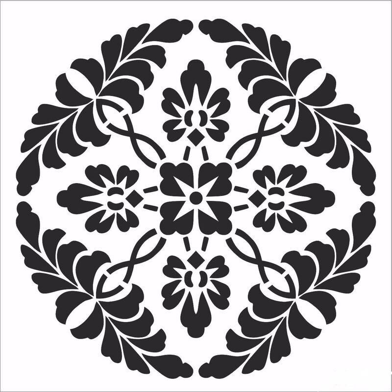 HD113 Home Dekor Stencil 45x45